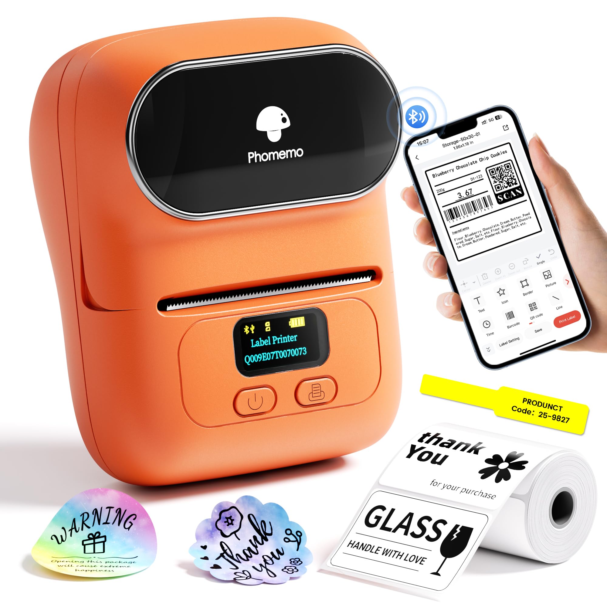 Amazon.co.jp: Phomemo M110 ラベルライター スマホ対応 ラベル